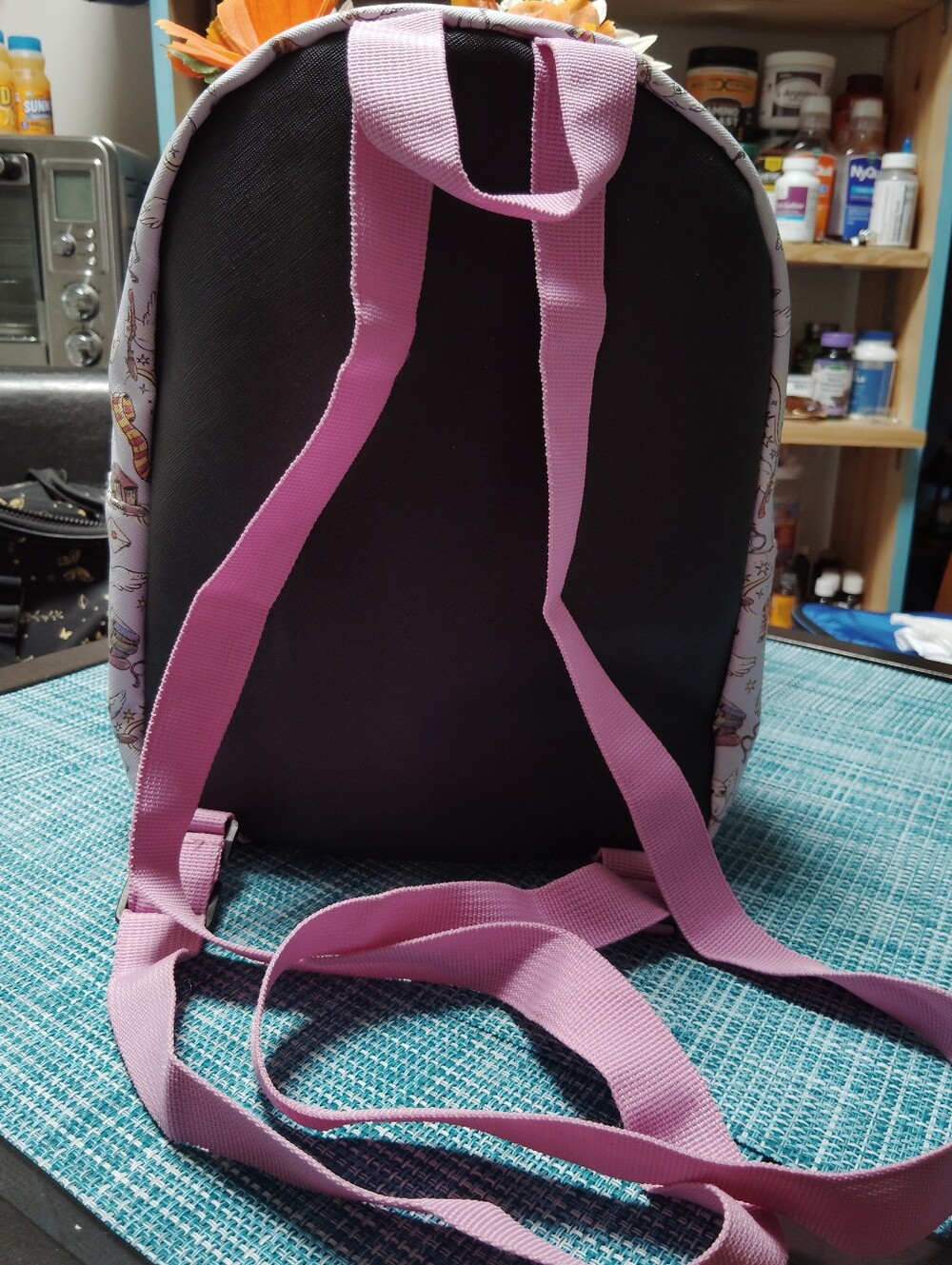 Harry Potter Backpack β Magical Wizard Print β Front Zip Pocket - Picture 4 of 7